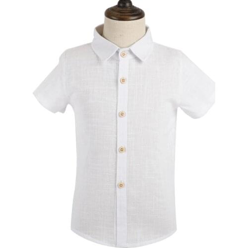 LUOBOBEIBEI Boys' Short Sleeve Shirts