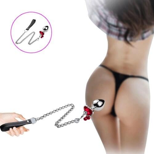 Lastest Chain Metal Butt Plug Anus With Bell Expander Sex Anus Dilator Anal Anal Plug Private Good for Men and Women