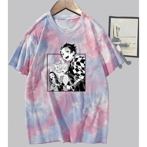 Demon Slayer Top Men Women Loose and Casual Tshirt Anime Printed Tshirt