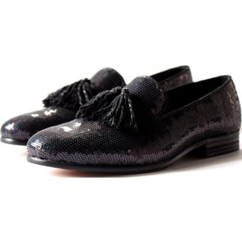 NEW Fashion Tassel Loafers Men High Quality Genuine leather Slip on Men Shoes bling Casual Shoes Classics Mens Shoes