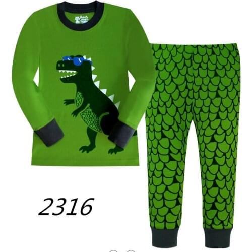 Boys Pajamas Full Sleeve 100 Cotton Childrens Sleepwear Baby Nightwear Pyjamas Kids Boys Pajamas Baby Girl Clothes Pyjama 2-7Y