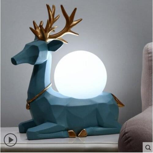 Post modern led wood led color glass bedside lamp table light tafellamp bedside bedroom dining room bedside lamp