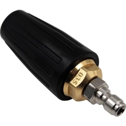 360 Rotating Turbo Nozzle Sprayer With 1/4" Quick Connect 3000 PSI High Pressure Washer Cleaner Accessories Brass