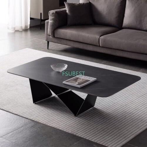 Luxury Italian Minimalist Sitting Room Coffee Sintered Stone Table Living Room Coffee table