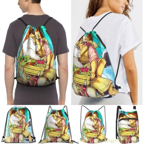 Valentines Hannigram Women Drawstring Sackpack Gym Bags Men Outdoor Travel Backpacks For Training Fitness Swimming Bag