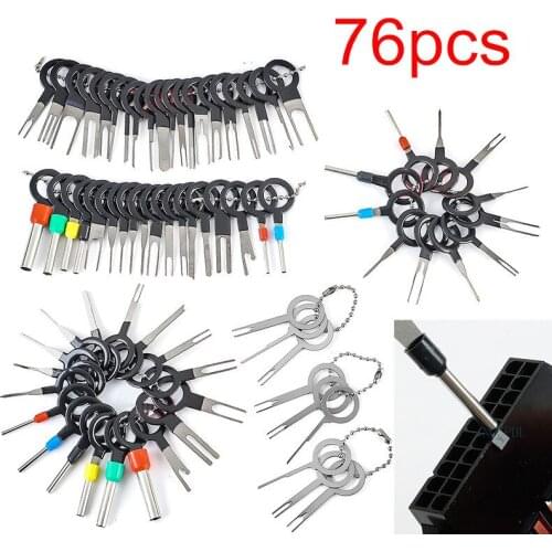 76/70/59/41/3pcs Car Terminal Removal Tool Motorist Kit Car Accessories Auto Repair Tool Stylus Wire Crimp Pin Extractor Puller