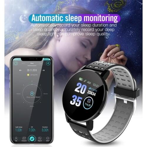 Smart Watch Blood Pressure Heart Rate Pedometer Fitness Tracker Smart Bracelet Fitness Smart Clock Men Women Sport Sleeping
