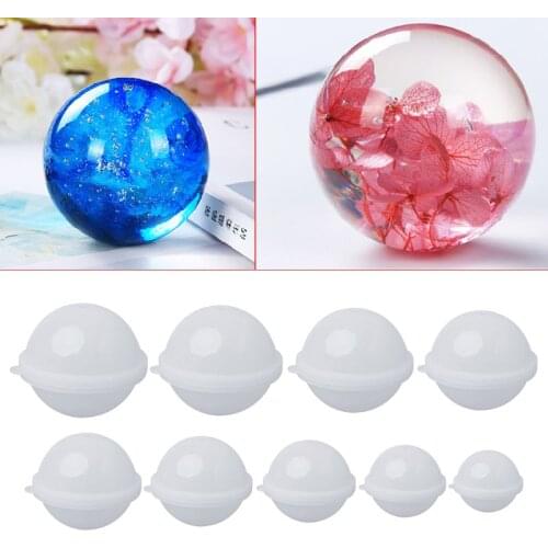 Stereo Spherical Silicone Mold Jewelry Making DIY Balls Resin Decoration Crafts Candle Mold Soap Making Cake Decorations