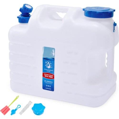 Outdoor Water Container Outdoor Large Capacity Water Bucket Hiking Camping Water Tank with Water Tube and Cap for Camping