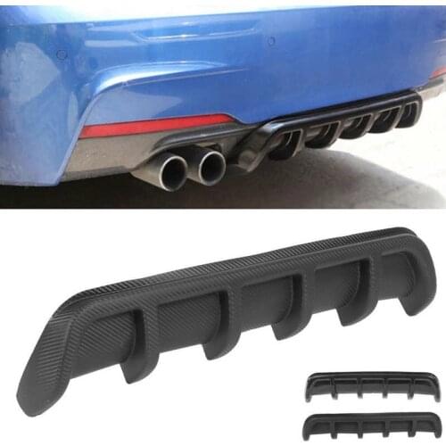 Universal Rear Spoiler Shark Fin Tail Insert Bumper Diffuser Lip Car Body Modified Auto accessories