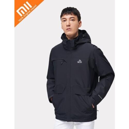 Xiaomi PELLIOT Winter Men Jacket Warm Thick Waterproof Parkas Coat Mens Winter Outwear Coat Windproof Hat Jackets Mountain Coat