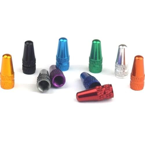 10 pcs French valve caps CNC bicycle aluminum alloy valve caps 10-color valve caps valve caps nipple caps