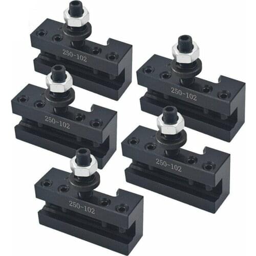 5Pcs AXA 250-102 2 Quick Change Tool Post Boring Turning Holder 6-12Inch for Lathe Swing 6-12 Inches