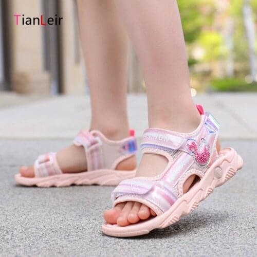 High Quality Kids Sandals Girls Fashion Beach Casual Children Sandalias Breathable Comfortable Girls Sandals Chaussure Enfant