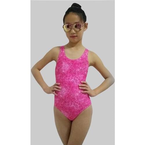 Kids Bikini 2018 Summer Beach Girls Swimwear Solid Children One Piece Bathing Suit Baby Girl Swimwear Costume for 6-16years