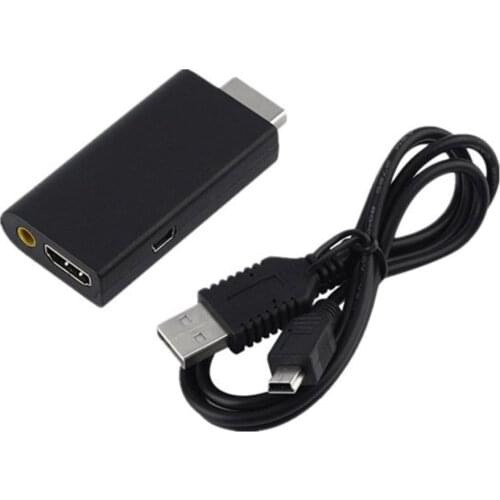 For PS2 To HDMI-compatibale 480i/480p/576i Audio Video Converter Adapter With 3.5mm Audio Output Supports For PS2 Display Modes