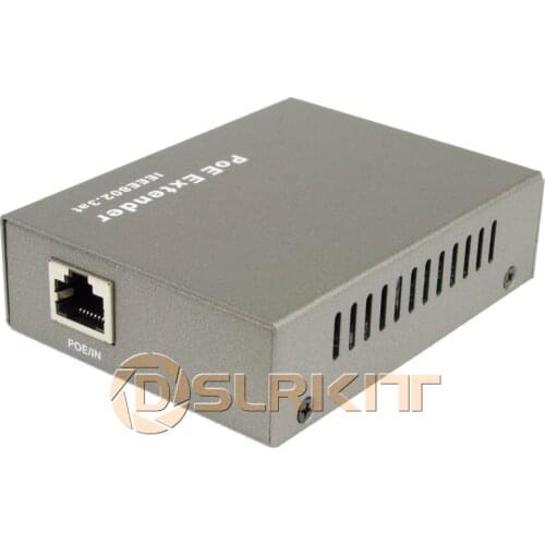 DSLRKIT Gigabit PoE Extender 100-400meter 802.3at Power over Ethernet Repeater 1000Mbps