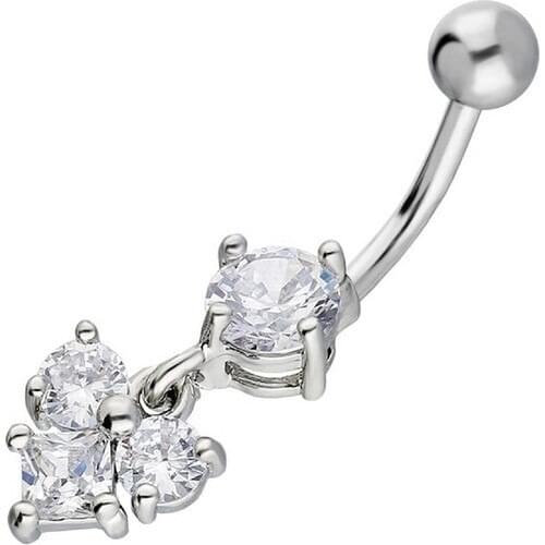 Getss Prg091A Heart Model Steel Navel Piercing