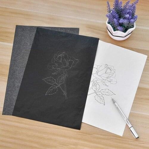 30Pcs/Set Carbon Paper Black/Blue A4 Painting Tracing Paper Graphite Painting Reusable Painting Double Sided Carbon Paper NEW