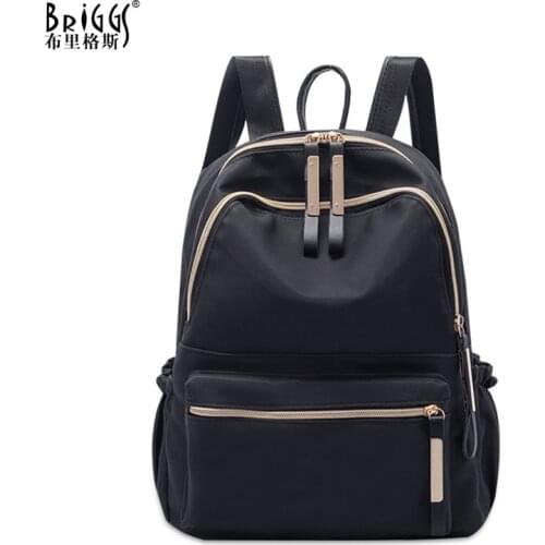 BRIGGS Fashion Women Backpack Female High Quality Nylon Backpacks for Teenage Girls Women School Shoulder Bags Bagpack Mochila