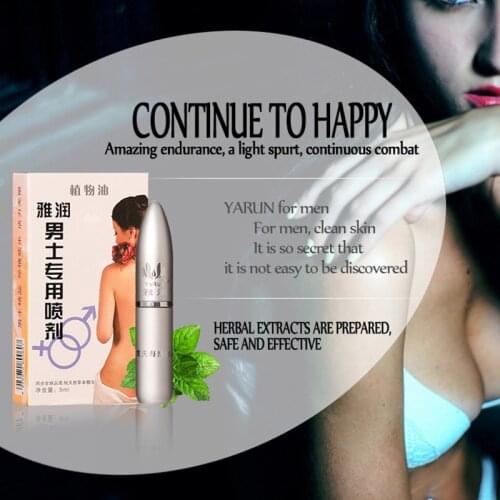 Powerful Male Delay Spray Oil Long Prevent Premature Ejaculation Penis Enlargement Erection Spray Cool Feeling Sex Toys for Man