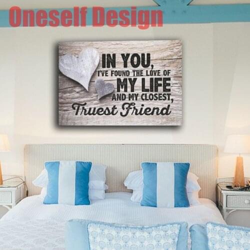 Great diy diamond embroidery full set ture love rhinestone picture 5d diamond art kit beaded embroidery home friend wall sticker