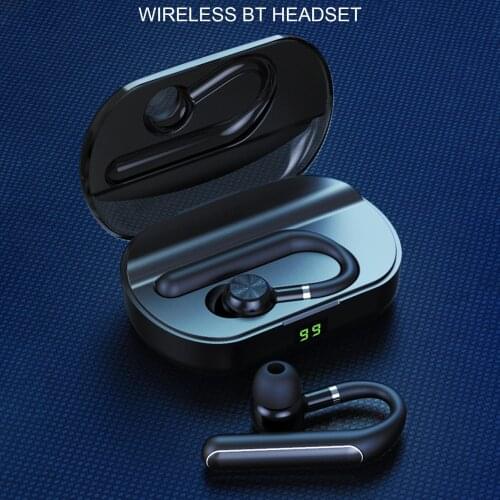 X6 1Pc Bluetooth 5.0 Wireless Earphones Ear Hook Hands-Free In-ear Earbuds Earhook Wireless Headset Earphone with Charging Case