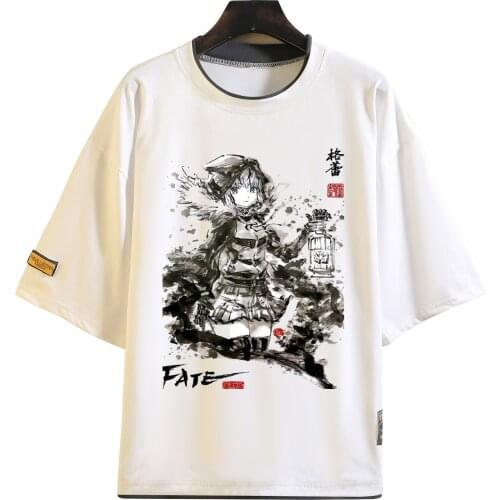 New fate zero T-shirt fgo Saber Cosplay Men T shirt Fashion Women Tees