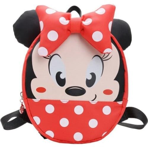 Disney New Cartoon School Backpack Candy Color Childrens Backpack Girls Mickey Mouse Kindergarten Backpack