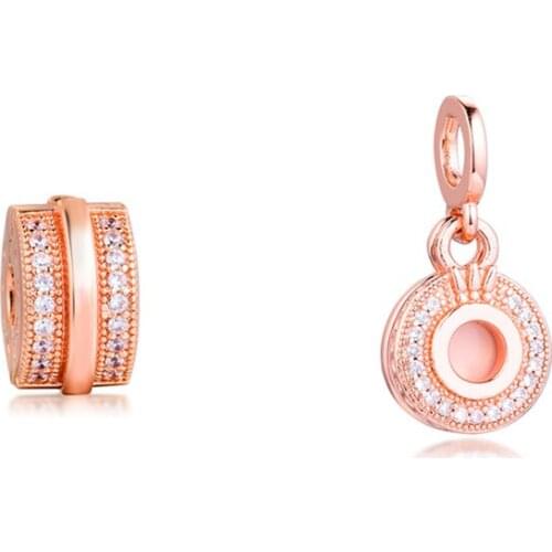 One Set Silver Pendant Sparkling New Valentines Day Sterling Autumn Charm S925 Anniversary Bracelets Beads for Jewelry Making