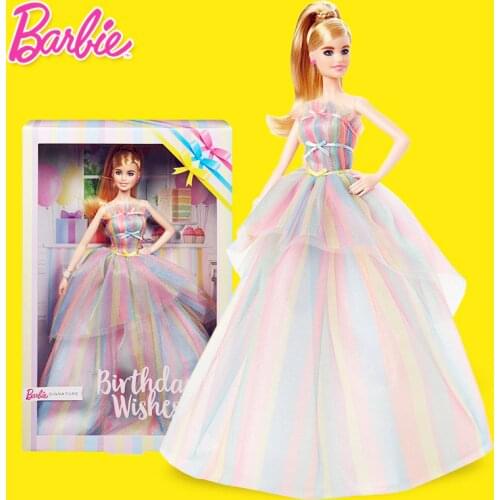 Barbie Original Doll New Birthday Wishes Collection FXC76 Girls Princess Toys For Collection friends present childrens dolls