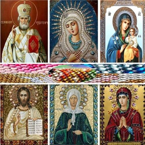 Hot Sale 30X40CM 5D DIY Diamond Embroidery Religion Painting Kit Pictures Of Rhinestones Home Decoration Drill Icon Beads gift