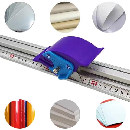 Aluminum Alloy For Kt Board Pvc Board Manual Cutting Ruler Anti-skid Positioning Cutting Ruler Cutting Track Woodworking Tool