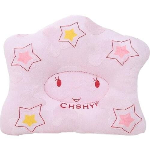 Cute Pillow for Baby Head Shape Prevent Anti-Flat Head Cute Cartoon Stars Pillow Newborn Infant Baby Sleep Positioner Boy Girl