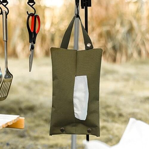 Outdoor Camping Tissue Cover Bathroom Home Kitchen Toilet Paper Hanging Bags Camping Portable Outdoor Elements