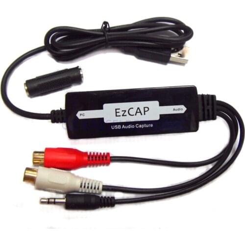 2017 new USB 2.0 Audio Capture device turntable cd mp3 cassette for Window MAC, Linux Free shipping