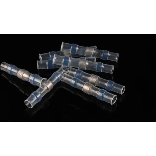 Waterproof Solder Seal Sleeves Heat Shrink Butt Wire Connectors Electrical Cable Splice Tinned Terminals yellow 4-6mm²/12-10AWG