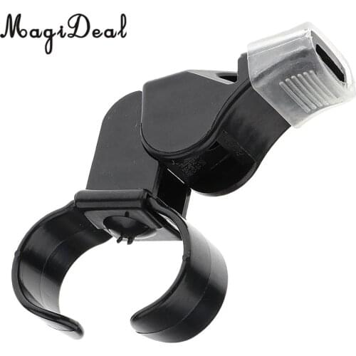 MagiDeal 1Pcs Plastic Referee Finger Mouth Grip Whistle Sports Soccer Football Basketball Survival Outdoor Black Vintage Whistle