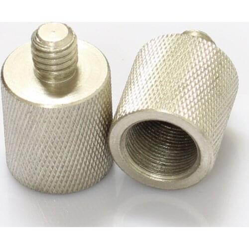 2x Mic Clip Inner Thread Adaptor 3/8" to 5/8" Stand Accessory - 5/8" to 3/8" (pack of Two)