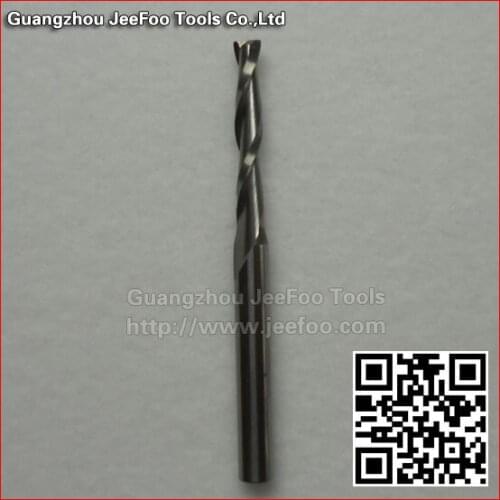 3.175*2.5*15mm 2 Flutes Spiral With Blade carbide Milling Cutter CNC End Mill Router Bit for Cutting