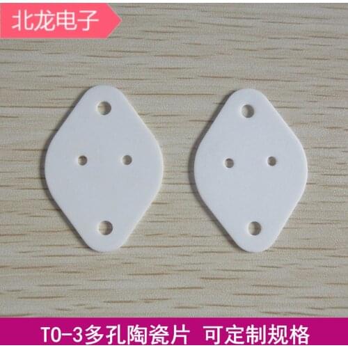 TO-3 alumina ceramic sheet high temperature resistant ceramic sheet 96 material insulation heat sink 29*42*1mm can be customized