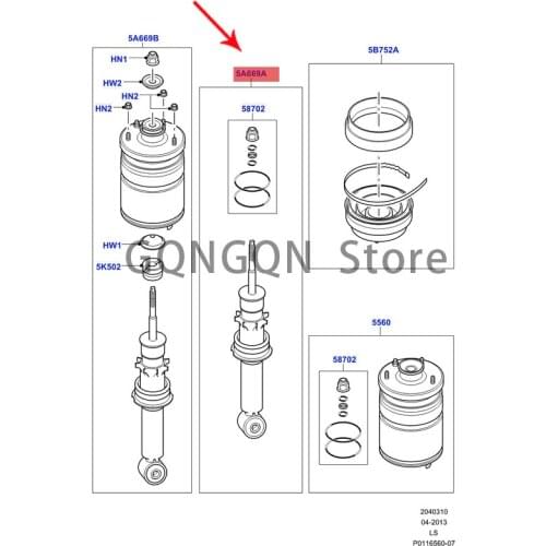 CAR rear shock absorber core 2005 -2009lan dro ve rdi sco ver y3 shock absorber assembly rear shock absorber core shock absorber