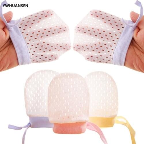 YWHUANSEN 3 Pairs/lot Free Shipping Gloves For Newborns Baby Anti Scratching Glove Newborn Protection Face Cotton Scratch Mitten