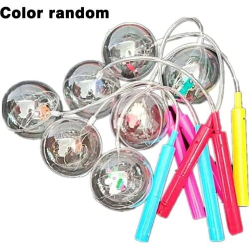 Bobo Ball Flash Light Handle Christmas Elves Ball Creative LED Light Colorful Cartoon Lanterns Halloween Child Toy