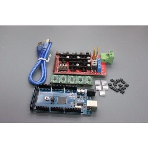 Fast Free Ship 3D printer control board kits for Arduino Mega2560R3 master control board+RAMPS 1.4+4988 driver board