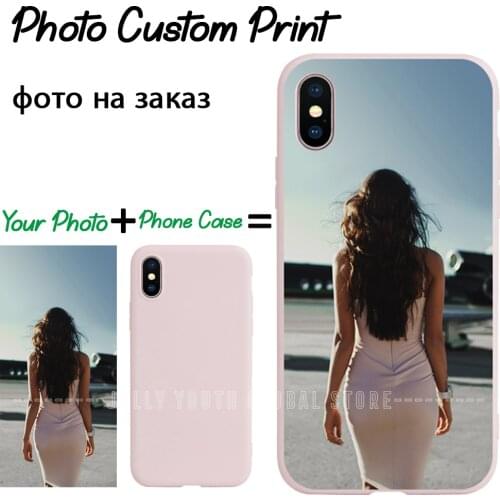 Photo Custom Case for iPhone 11 12 Pro X Xs Max XR SE2020 7 8 Plus Personalized Case Soft Slicone Phone Cover Picture Customized