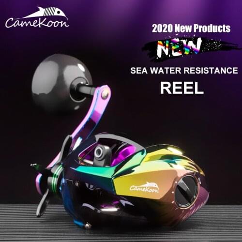 CAMEKOON Colorful Decoy Carbon Single Rocker Handle 8 + 1 Ball Bearing 6.3:1 Gear Ratio Baitcast Reel