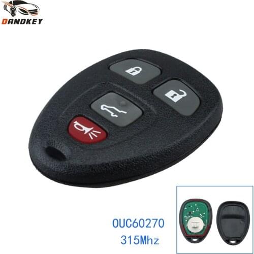 Dandkey 4 Buttons OUC60270 315Mhz Fob Transmitter For Chevrolet GMC Buick 2006-2011 Keyless Entry Alarm Smart Remote Car Key