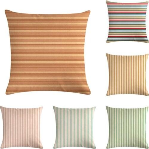 45*45cm Geometric Stripe Line Diamond Throw Pillows Cover Car Sofa Decorative Pillow Case Colorful Linen Cushion Cover ZY430