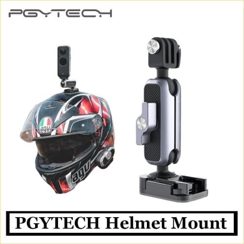 PGYTECH helmet holder for GoPro camera Osmo action Insta 360 motorcycle helmet chin riding fixed sports camera